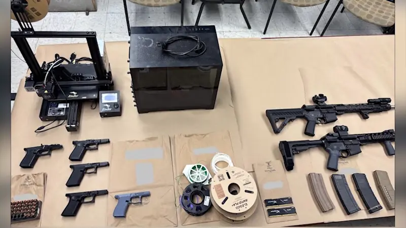 Story image: Police: Central Islip man arrested, accused of making ghost guns at home 