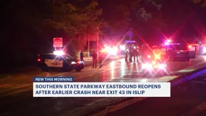 Eastbound Southern State Parkway reopens after crash in Islip