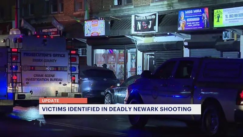 Story image: 2 killed, 2 injured in shooting near Newark recording studio