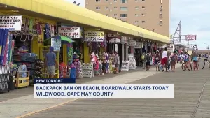 Backpack ban on beach, boardwalk begins in Wildwood