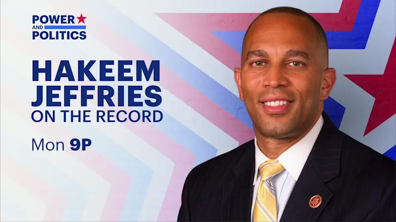 Story image: House Minority Leader Hakeem Jeffries discusses midterms, affordability and the future of the Democratic Party
