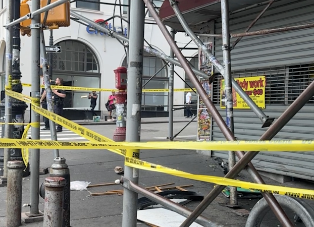 Story image: NYPD: Pedestrian crash in The Hub injures 6; driver and passenger at large