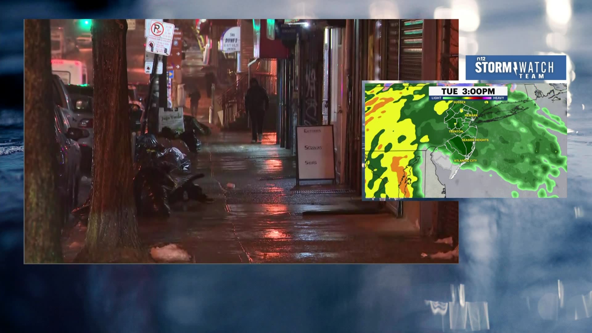 Tracking the storm news 12 s eliecer marte checks on conditions in