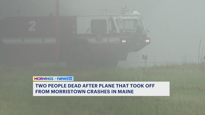 Story image: 2 dead in Maine plane crash after leaving New Jersey airport