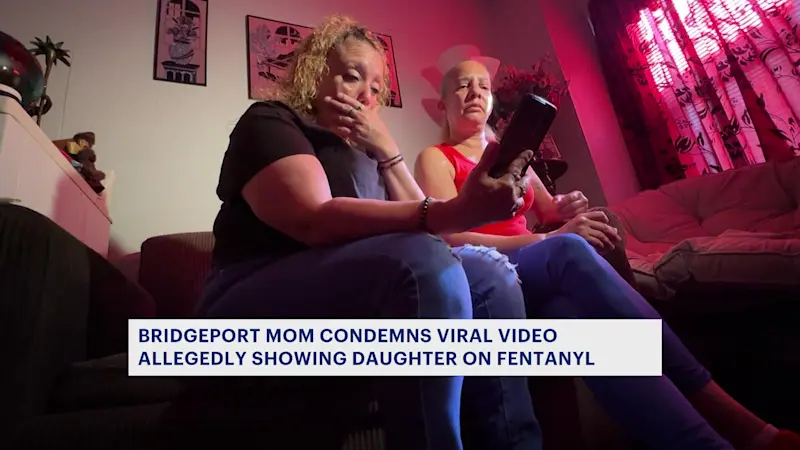 Story image: Bridgeport mom condemns viral video allegedly showing daughter under influence of fentanyl