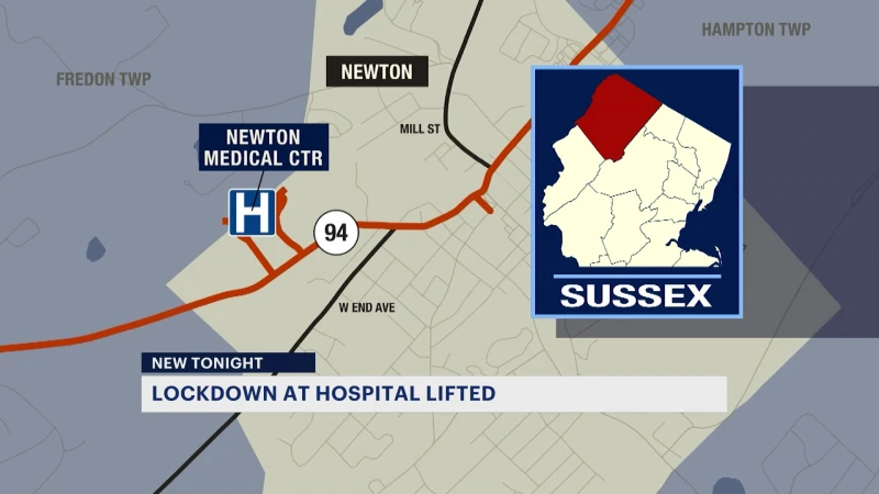 Story image: Police: Newton hospital temporarily put on lockdown amid reports of armed person