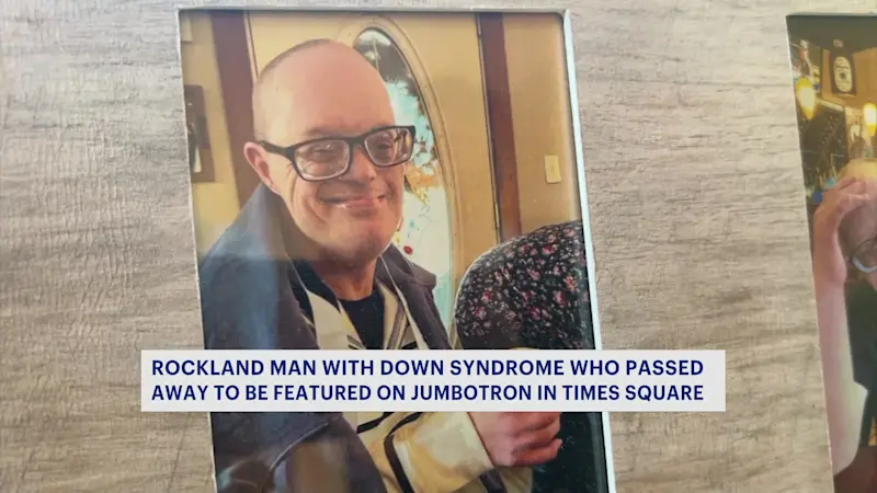 Story image: Rockland man with Down syndrome to be featured on Times Square Jumbotron nearly 2 years after his death