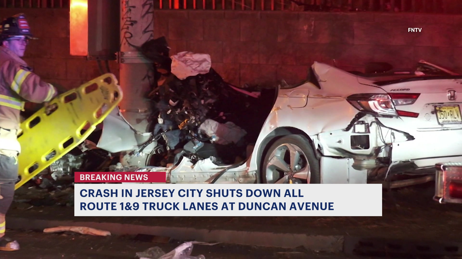 News 12 | New Jersey | Multivehicle Crash Closes Us 1 9 Truck Route In ...