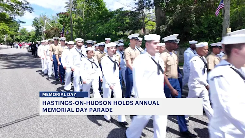 Story image: Hastings-on-Hudson residents honor fallen service members at Memorial Day parade