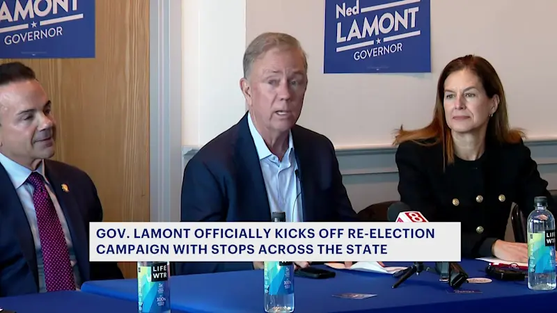 Story image: Gov. Ned Lamont officially announces run for 3rd term