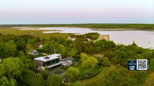 Luxury Living: Private garden and serene sunset views in East Hampton  