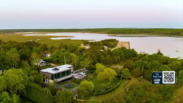 Luxury Living: Private garden and serene sunset views in East Hampton  