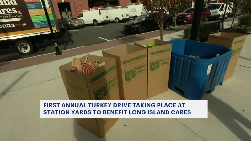 Story image: Holidays on News 12: First Annual Turkey Drive at Station Yards in Ronkonkoma