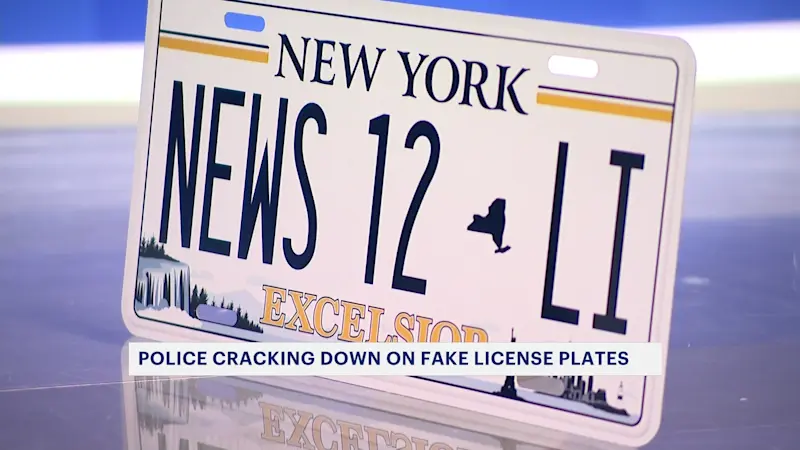 Story image: Exclusive: Nassau police 'looking into' online seller of illegal decorative license plate after News 12 investigation