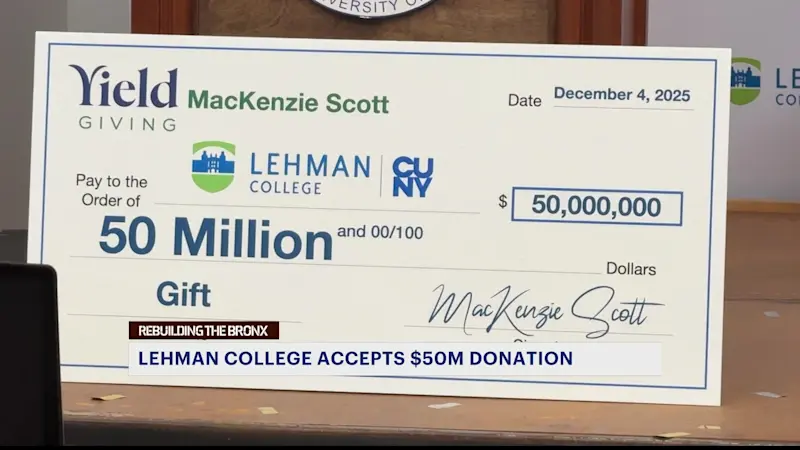 Story image: Lehman College receives $50M donation