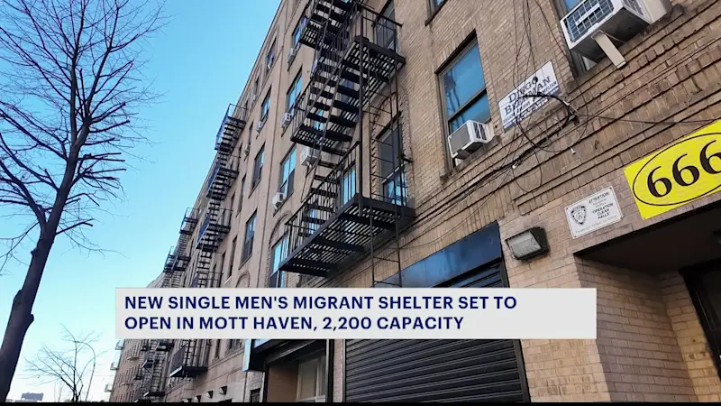 Story image: Single men’s migrant shelter with 2,200 capacity coming to Mott Haven