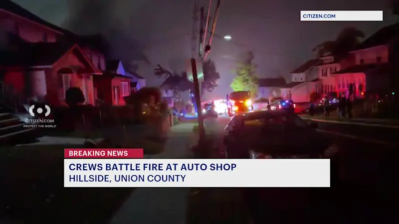 Story image: Fire at Hillside autobody shop destroys multiple businesses
