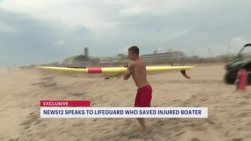 Story image: Exclusive: Asbury Park lifeguard, Coast Guardsman helps save man injured by boat propeller