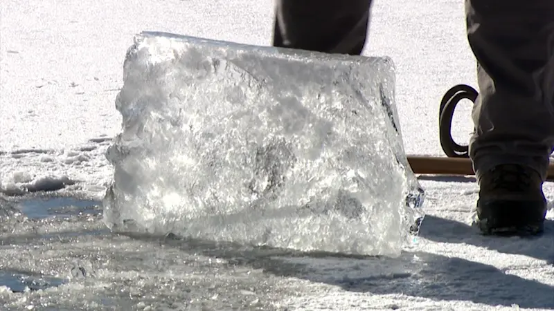 Story image: Winter is the perfect season to get out on an ice adventure and learn about ice harvesting