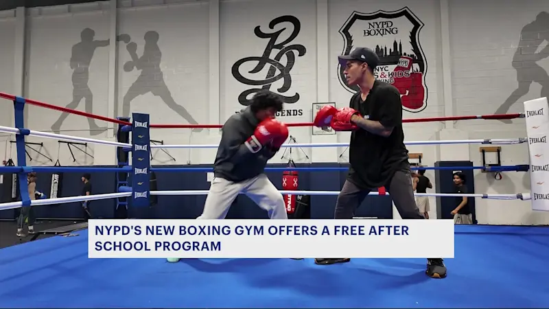 Story image: Free NYPD boxing gym in Mount Hope aims to empower Bronx youth