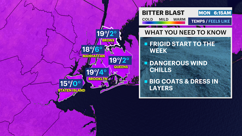 Story image: BITTER BLAST: Arctic air takes hold of The Bronx after first snowstorm