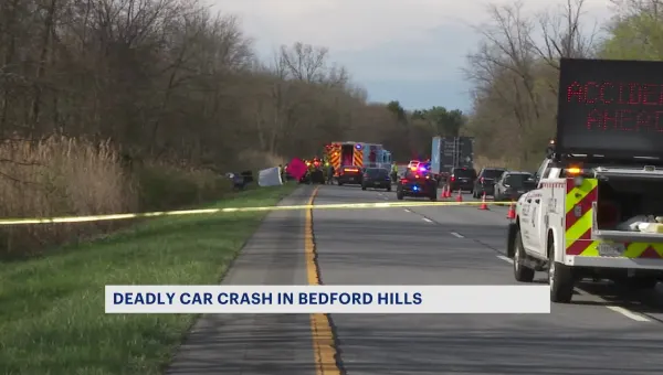 Police: 1 person dead in crash on I-684 in Bedford