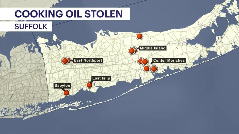 Story image: Police: 2 suspects arrested for stealing used cooking oil from 14 Suffolk businesses