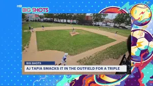 Big Shots: 9-year-old smacks it in the outfield for a triple play