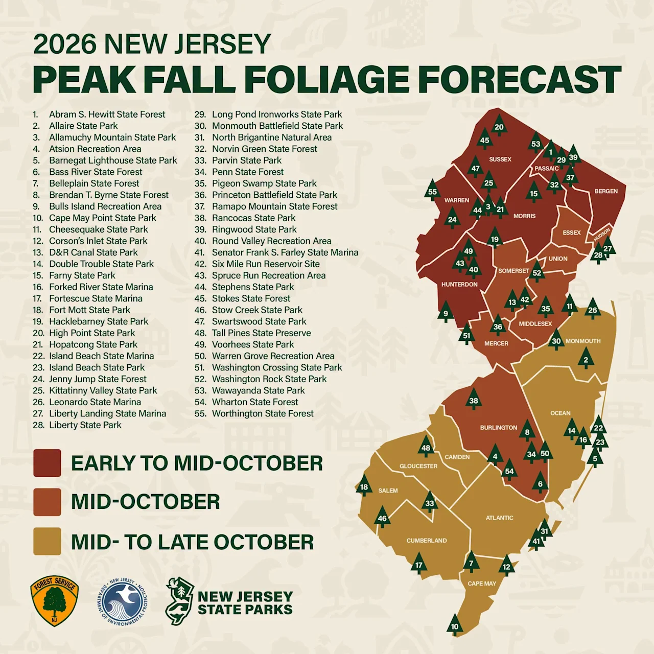 FALL FOLIAGE MAP