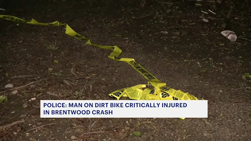 Story image: Man critically injured in Brentwood dirt bike crash