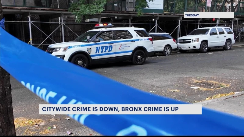 Story image: NYPD: Citywide crime numbers are down, but Bronx is up