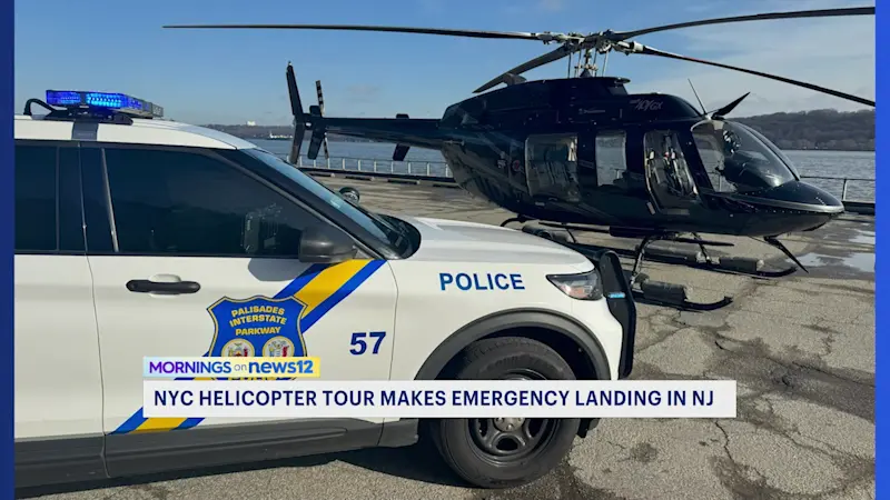 Story image: Helicopter makes emergency landing near Englewood Marina