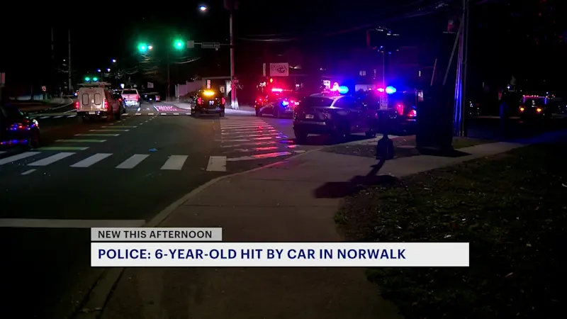 Story image: 6 year-old boy struck by vehicle in Norwalk