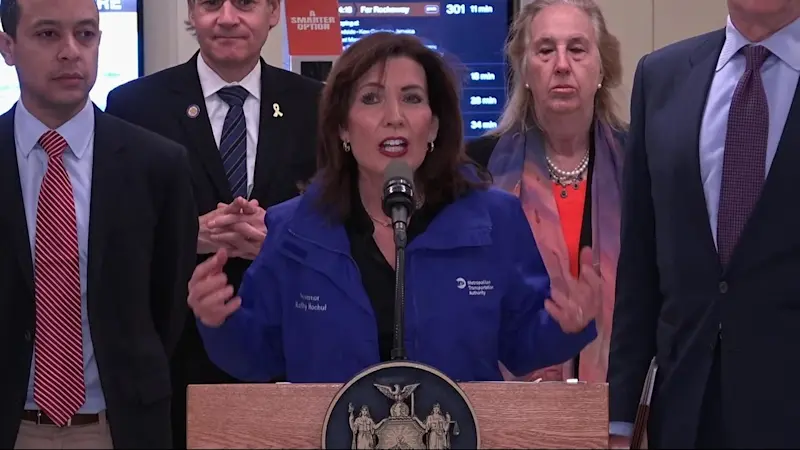 Story image: Gov. Hochul: Cameras are staying on, despite Trump's call to stop congestion pricing