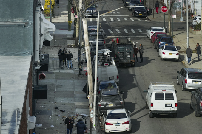 Story image: 10 people are wounded in a shooting at a memorial for a teenager who was killed in NYC