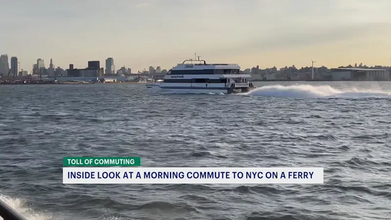 Story image: How fast or reliable are ferries? We hop on the Seastreak Ferry.