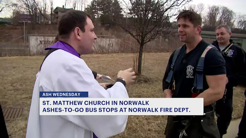 Story image: Norwalk church launches Ashes-to-Go Bus