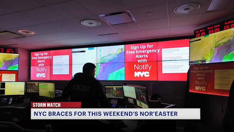 Story image: 'I can still see the space filling up with water.' New Yorkers and City agencies prepare for nor'easter