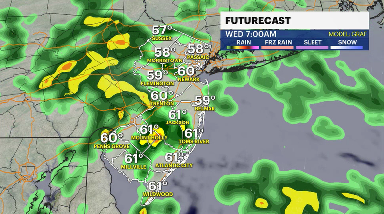 Story image: Drab and dismal conditions through the rest of the week; sun returns by the weekend