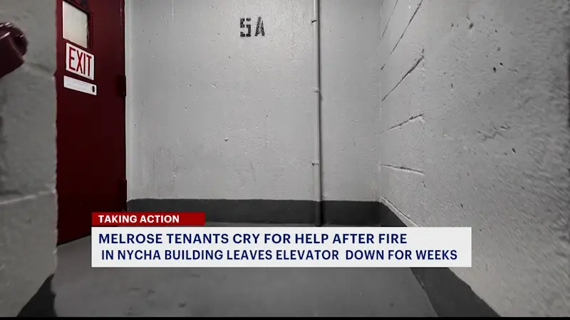 Story image: 'We've been forgotten': Melrose neighbors left waiting as NYCHA elevator remains out of service