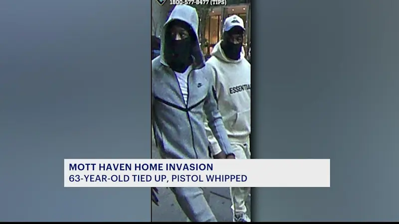 Story image: Police search for trio accused of pistol-whipping, robbing 63-year-old in Mott Haven home invasion