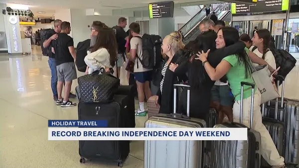 Newark Liberty International Airport travelers prepare for busy Fourth of July holiday rush