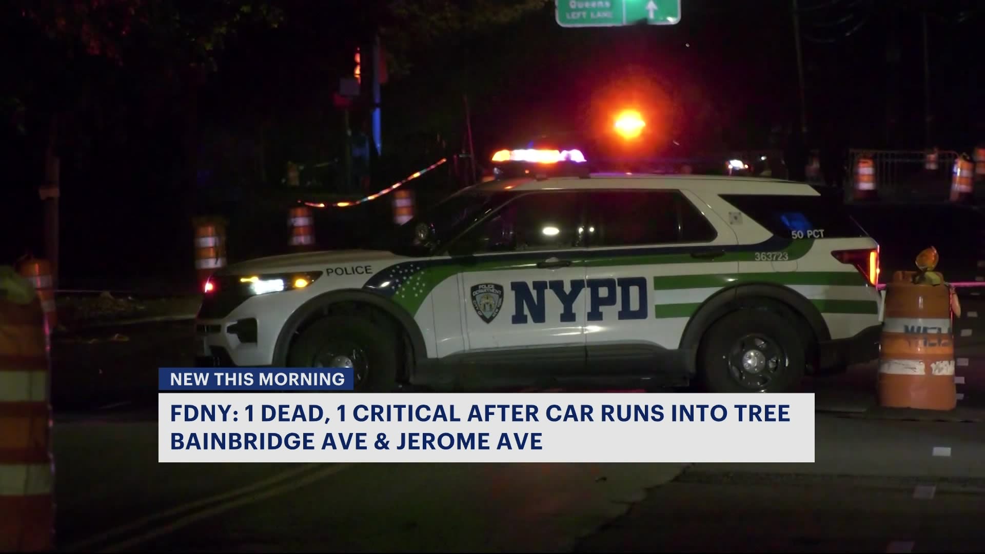 FDNY 1 person killed, another left in critical condition by car crash