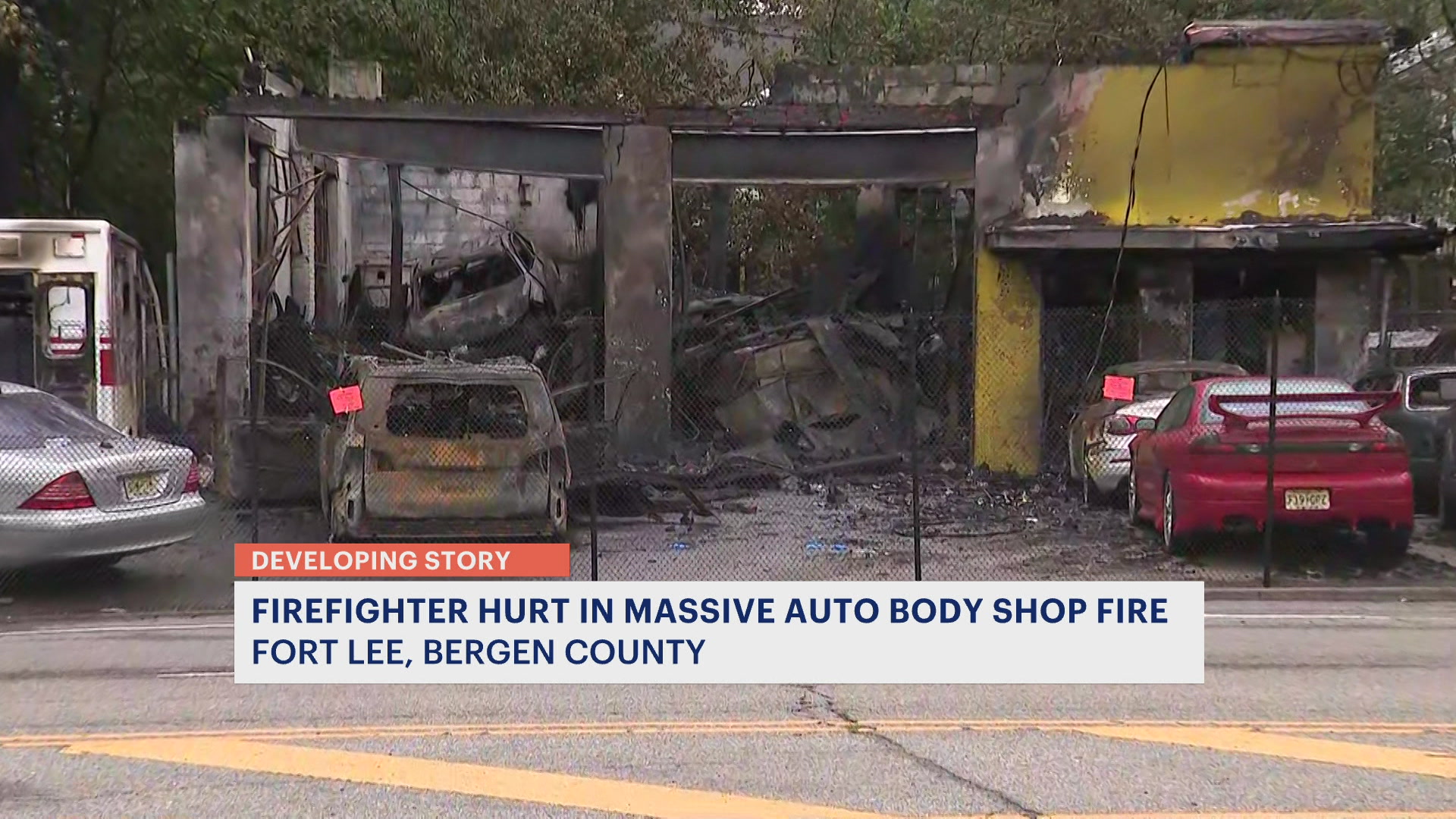 News 12 | New Jersey | Fort Lee Auto Body Shop Suffers Extensive Damage ...