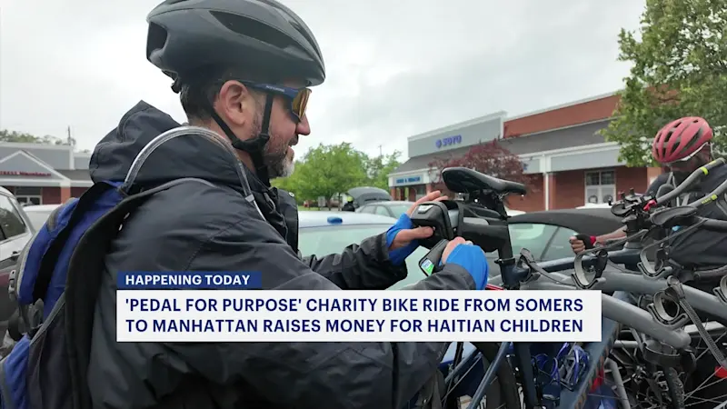 Story image: Cyclists pedal 105 miles for ‘Forgotten Children of Haiti’