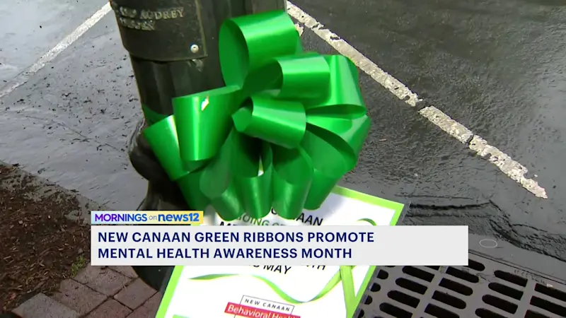 Story image: New Canaan goes green for Mental Health Awareness Month