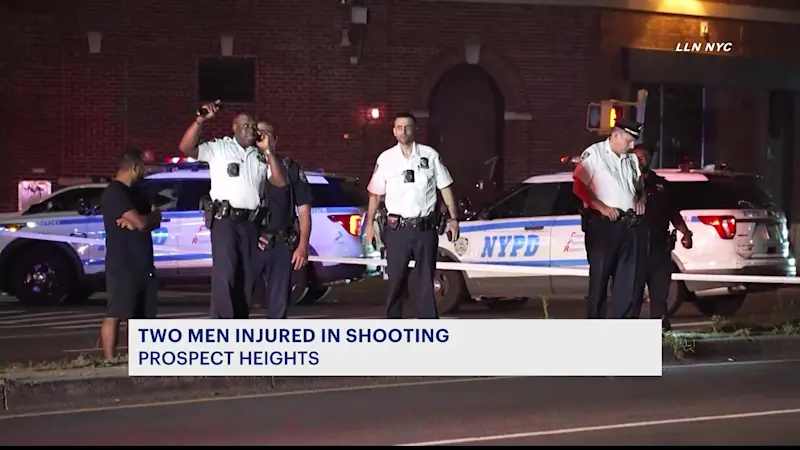 Story image: NYPD: 2 men injured in Prospect Heights shooting; suspect sought
