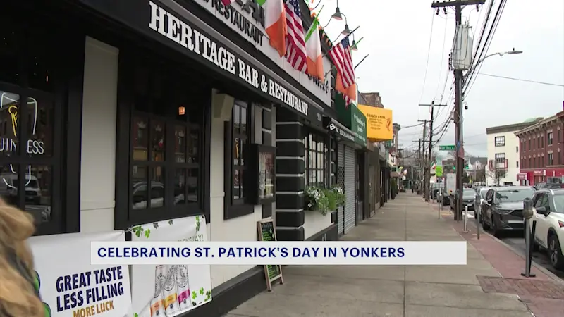 Story image: St. Patrick's Day celebrations begin on McLean Avenue in Yonkers