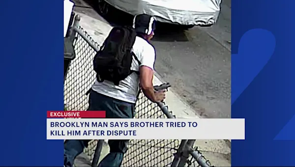 Caught on camera: Brooklyn man says his brother tried to kill him in broad daylight shooting