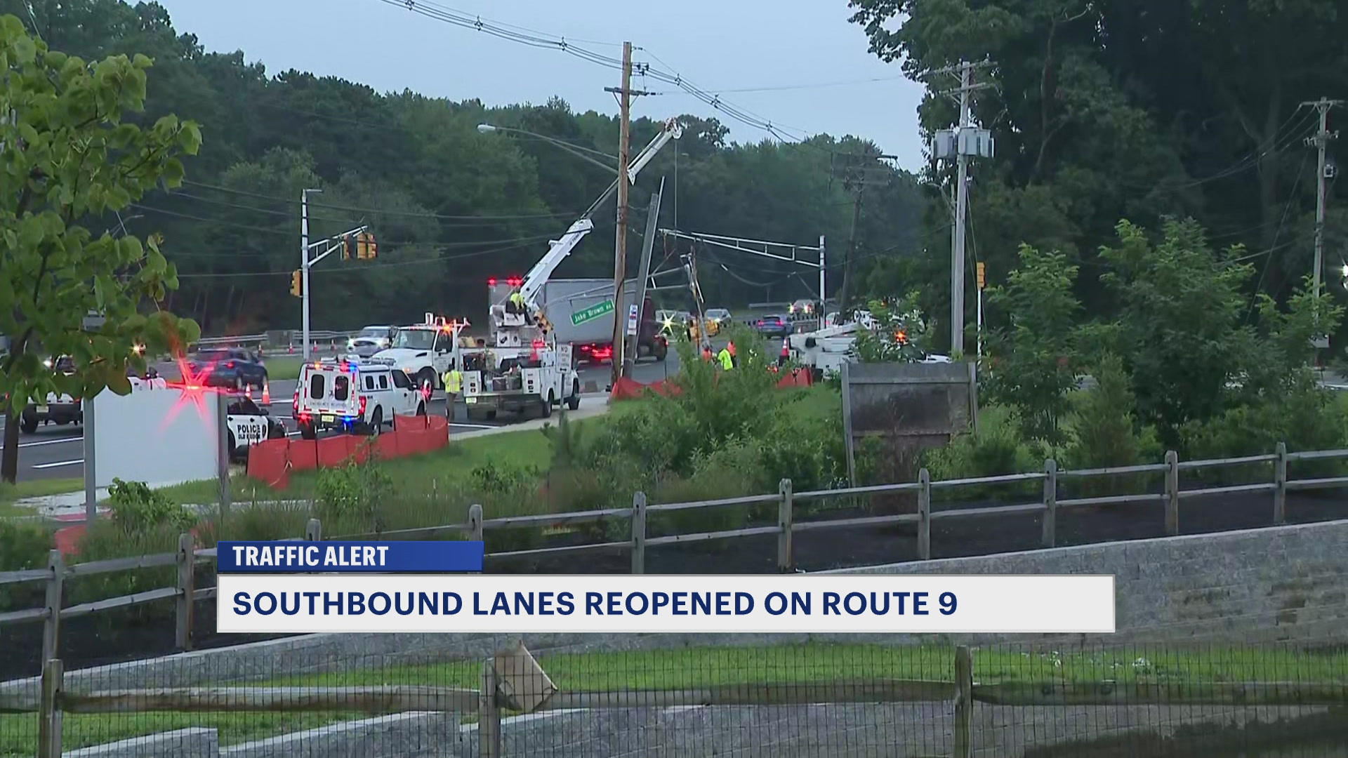 Southbound lanes on Route 9 reopen in Old Bridge following accident  